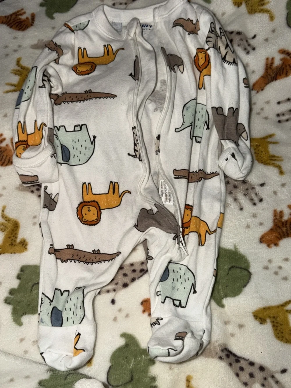 Old Navy Safari Animal Sleeper Newborn